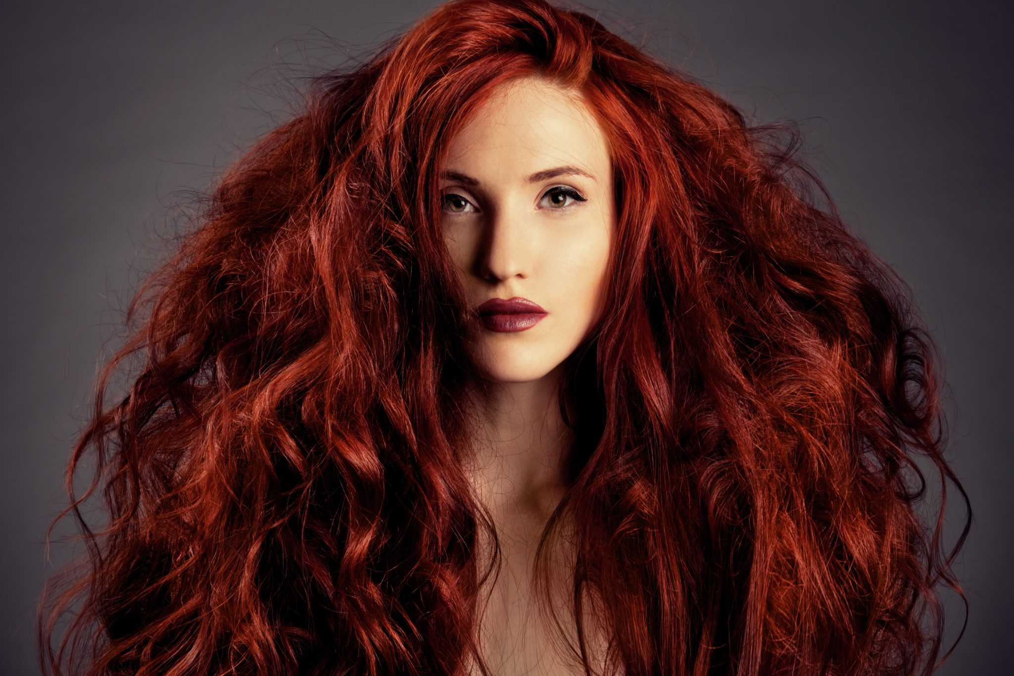 Red Hair. Fashion Girl Portrait – Fluxus